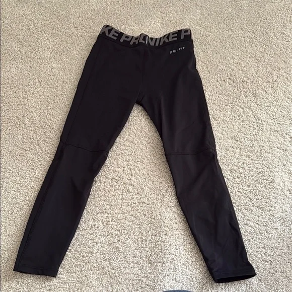 Nike Kids Black Pro Leggings, size 7, dri fit - Picture 5 of 5